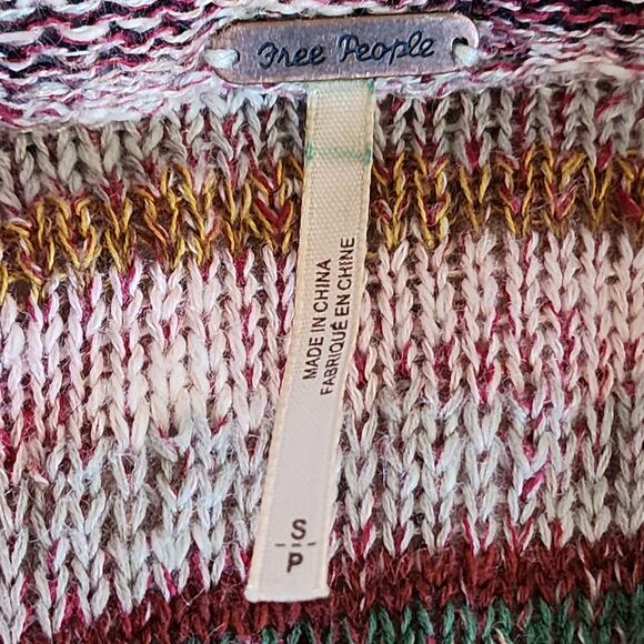 Free People Reversible Desert Sunrise Cardigan Sweater - Picture 3 of 5